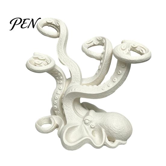 Decorative Office Supplies Octopus Toothbrush Holder, Durable PLA Organizer, Creative Organizer Stand, Makeup Brush Storage Stand Multi-functional