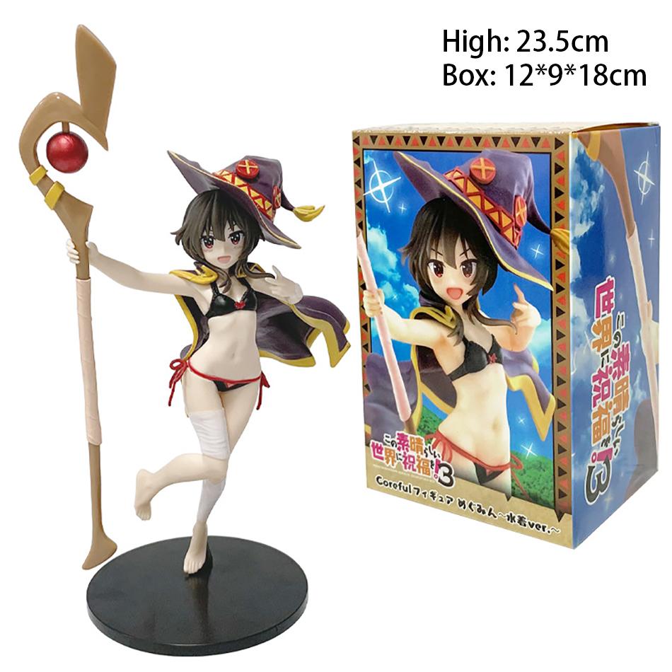 KonoSuba God's Blessing On This Wonderful World! 23cm Megumin Action Figure Cute Figurine For Girls Droppshiping Model Toys gift