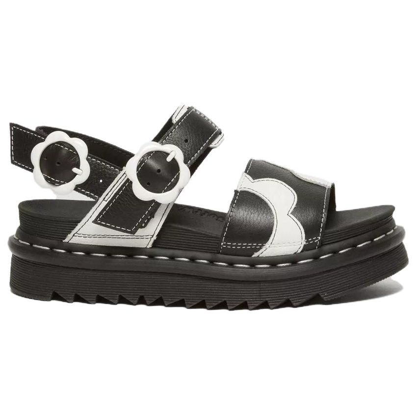 Dr. Martens Leather Fashion Comfortable Slide Sandals Women Sandals Black 31556009