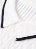 2026 Spring European & American Women's Cable Knit Short-Sleeved Sweater