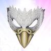 Cosplay Eagle Face Cover PU EVA White Costume Eagle Face Cover Lightweight for Holiday Theme Party Cosplay Eagle Face Cover