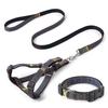 Premium Quality Durable Denim Dog Leash Harness Set Stylish Fur Collar Simple Design Small Medium Sizes for Cats Furry Friends