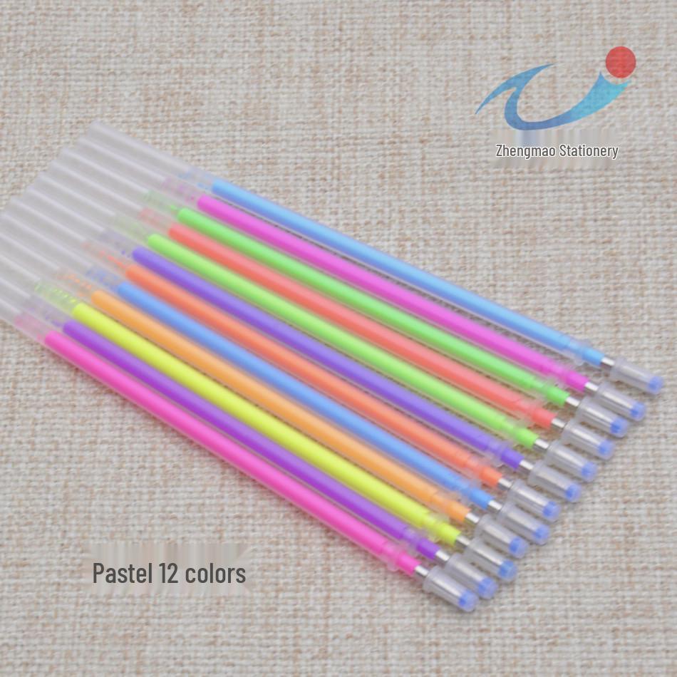 Multicolor Neutral Pen Refills: Glitter, Fluorescent, Pastel - 12, 24, 48, 100 Colors