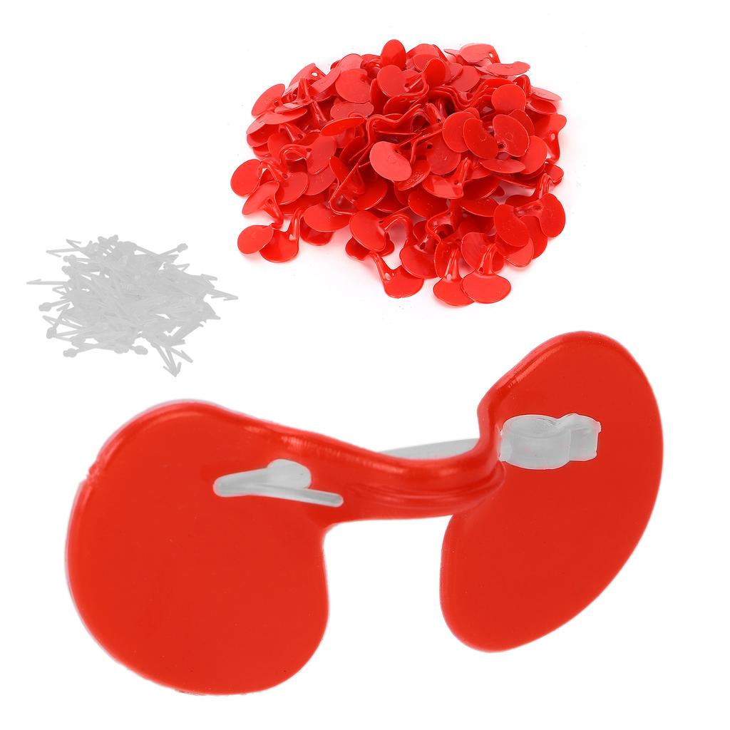 100 szt. Gogle Chicken Peeper AntiPecking dla kurczaków z zatorami na oku dla małych kurczaków(Pojedyncza belka )