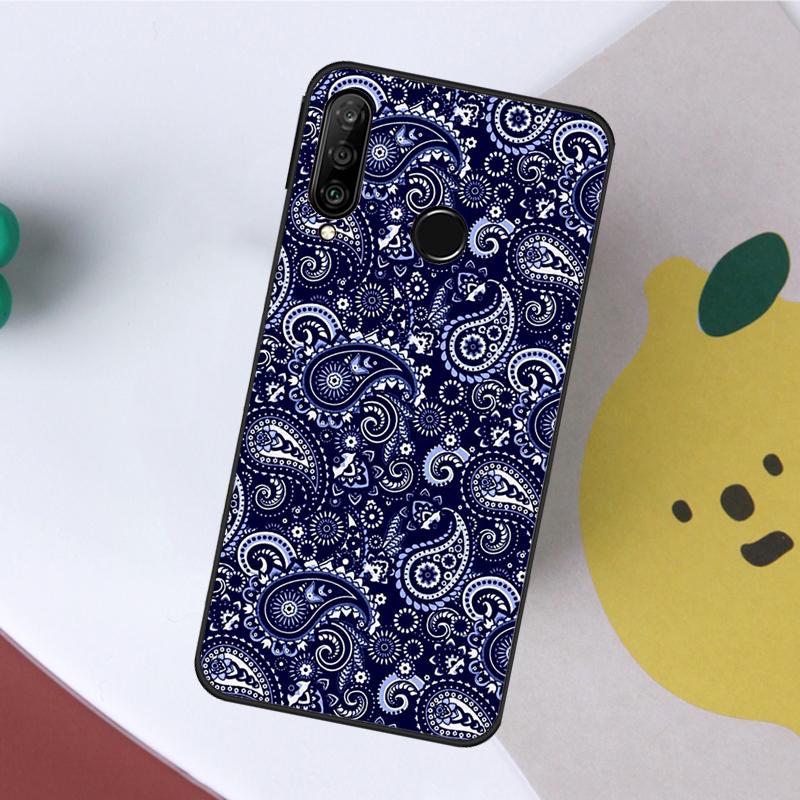 Bandana Seamless Pattern For Huawei Nova 5T 9 10 SE 7i 8i 11i 12i Y60 Y61 Y70 Y72 Y73 Y90 Y91 P20 P40 P30 Lite Case