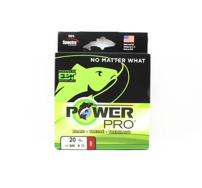 POWER PRO Pletený vlasec Spectra 20lb x 300yardů červený (4779)