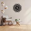 1pc Metal Mandala Style Art Wall Decoration, Yoga Gym Wall Hanging Decoration Silhouette, Metal Wall Art, Iron Décor