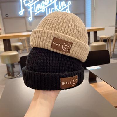 Woolen Hats for Children In Autumn and Winter. Personalized Landlord Hats for Boys and Girls In Spring. Versatile Concave Shape Melon Skin Hats.