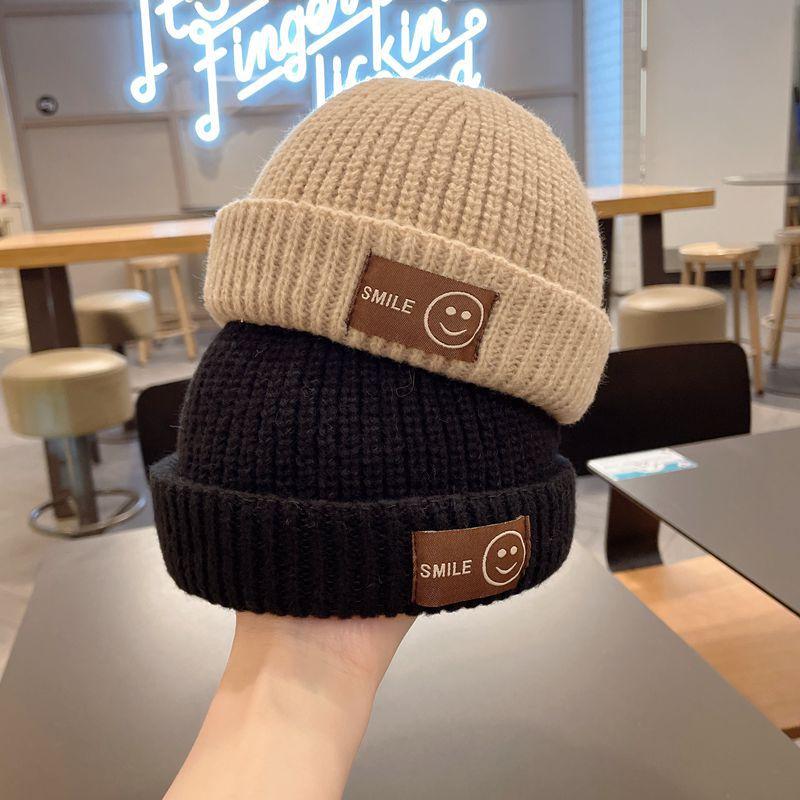 Woolen Hats for Children In Autumn and Winter. Personalized Landlord Hats for Boys and Girls In Spring. Versatile Concave Shape Melon Skin Hats.