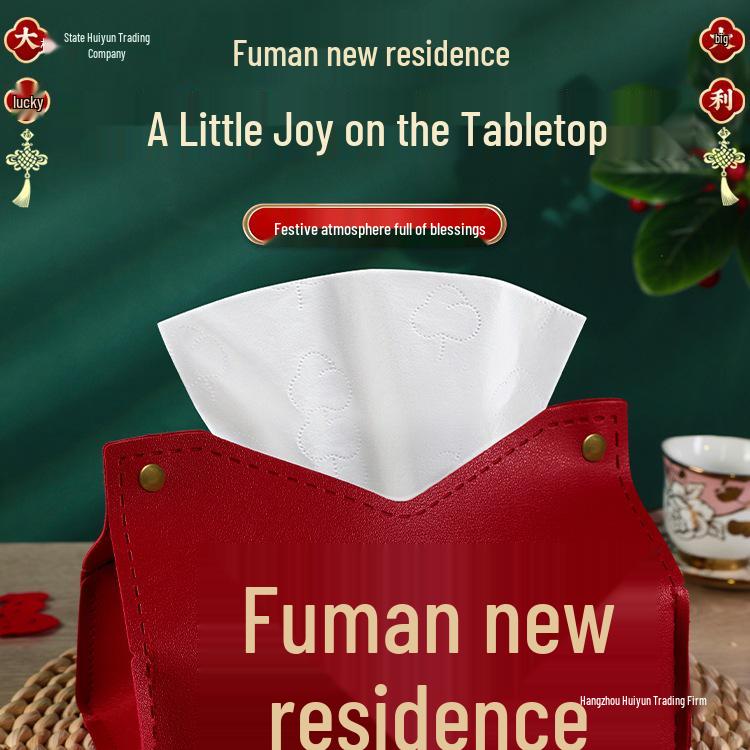 Housewarming Joy Tissue Box Bag - New Home Decoration for Moving Celebration
