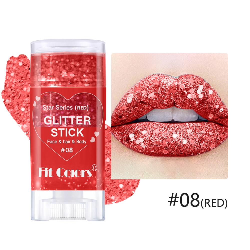 5 Color Body Painting Sequins Stick Face Lips Star Glitter Powder Eye Shadow Festival Stage Makeup