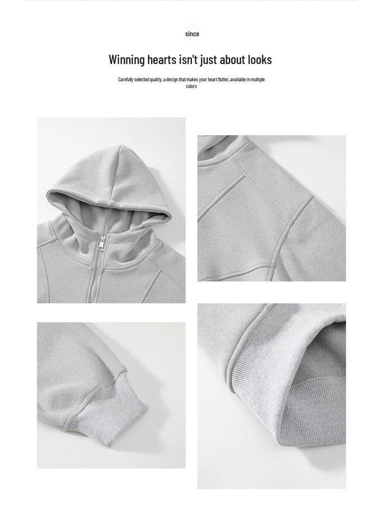 Di Yu Shen Long Unisex Hooded Cardigan: Heavyweight Casual American Streetwear Jacket