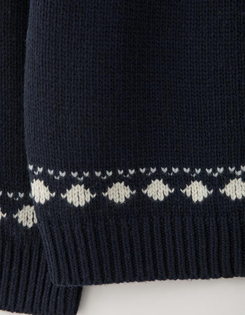 Sseomweeobeoteo Penguin Cowhichan Zip-Up - Navy