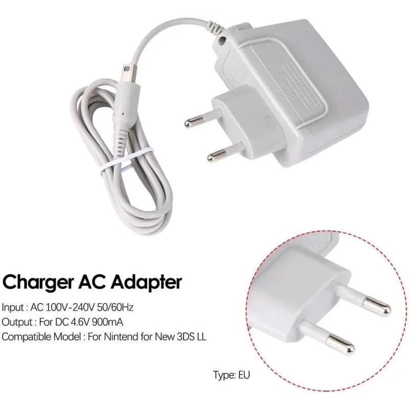4.6V Home Travel Wall Charger AC Power Adapter Replacement Power Charger Cable Adapter Portable for 3DS NEW 3DS XL 3DSLL NDSI