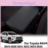 Schwarze Armlehnenkonsole Mittelkonsole Lederbezug Passend für Toyota Rav4 20192024