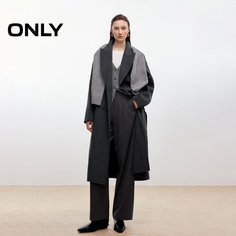 ONLY Women's Merino Wool Double-Faced Long Coat