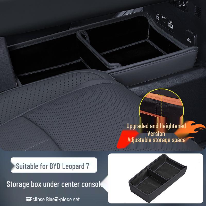 BYD Leopard 7 Silicone Center Console Storage Box with Partition Privacy Cover