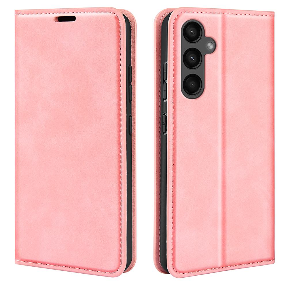 For Samsung Galaxy A15 5G Phone Case PU Leather Wallet Stand Skin-touch Mobile Phone Cover
