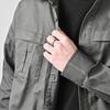Titanium Steel Rings for Men Frosted Rotatable Couple Ring Women Decompress Rings Fashion Students Rings Jewelry Gift Boys Girls Ring