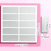 5 Sheets Scratch Card Stickers Toy Scratch Tool Labels Surprise Self-adhesive Note Paper Rectangular DIY Gift Decorations
