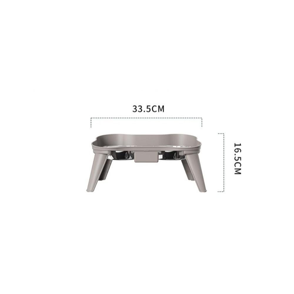 

Stainless Steel Dog and Cat Bowls Anti-slip High-legged Cat Food Drinking Feeder Double Bowls Durable Pet Supplies Products