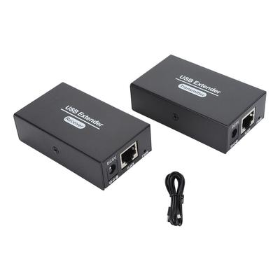 USB Extender 262ft Over Single Ethernet Cat5e 6 7 USB RJ45 LAN Extender with 4 USB 2.0 Hub for