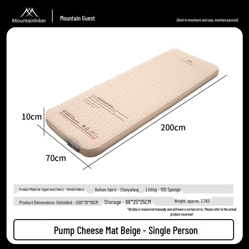 Portable Auto-Inflatable Air Mattress with Pump for Outdoor Camping