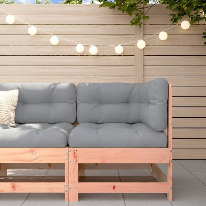 VidaXL Canapé d'Angle de Jardin, Siège avec Dossier, Meuble de Terrasse Patio Arrière-cour Balcon Extérieur, Marron Bois 825476