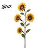 Pastoral Style Garden Art Vintage Sunflower Hummingbird Feeder, Metal Stake Water Station, Decorative Sturdy Soil Mount Bird Feeder Floral Feeding
