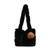 Large Capacity Plush Bag Women'S Plush Tote Bag Commuter Shoulder Bag