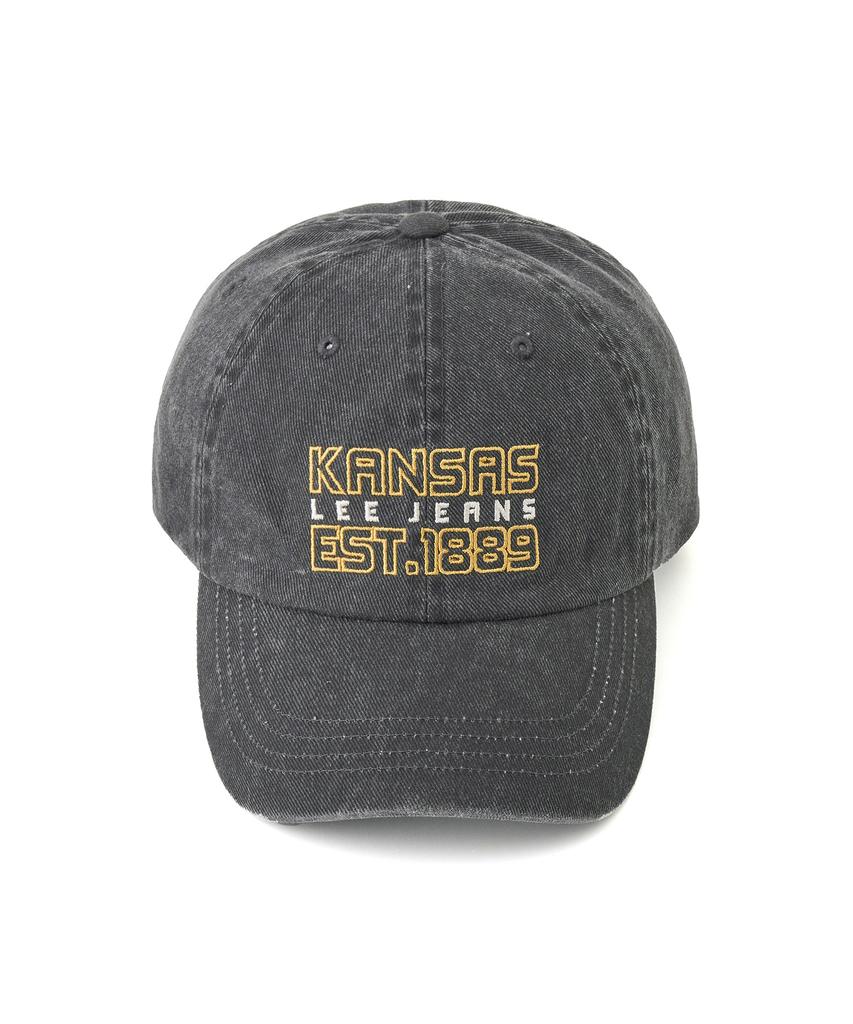LEE Kansas Lettering Ball Cap Charcoal