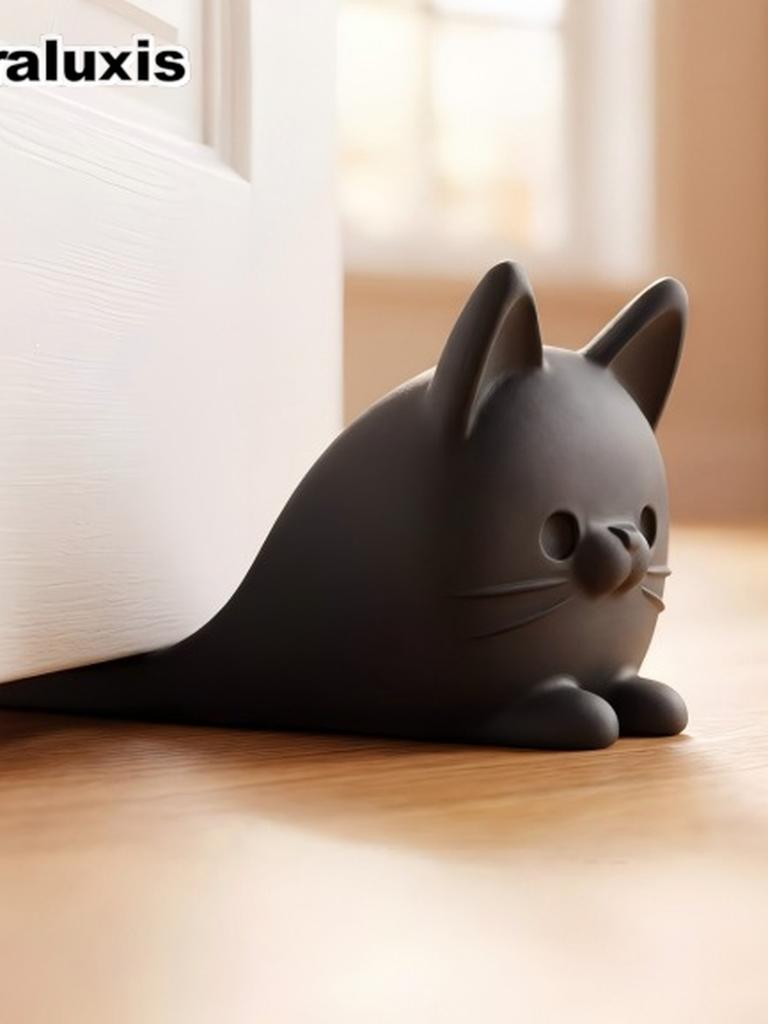 3D-gedruckte Katzentür Dekoration Bastelspielzeug Figur Geschenk Trendige Kreative Handbemalte Tierfigur