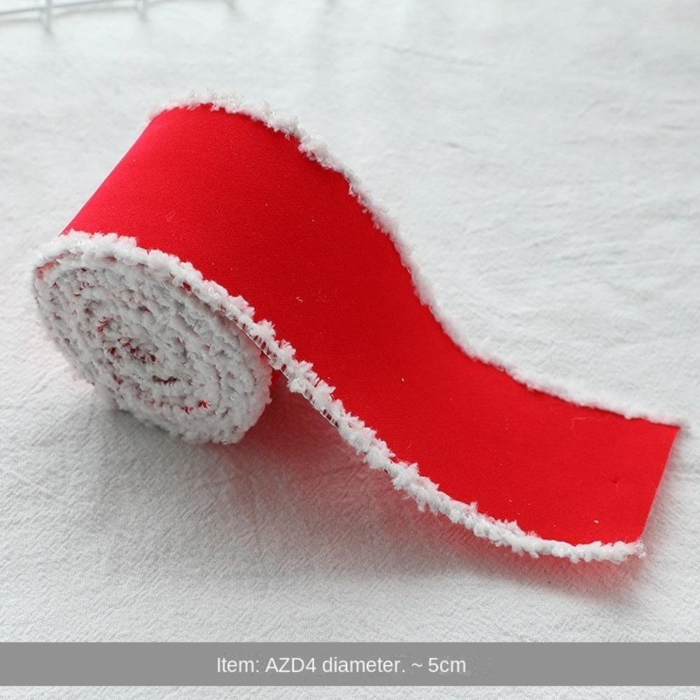 New 2m Christmas Ribbon DIY Xmas Gift Fabric Swirl Ribbon Lmitation Linen Christmas Tree Ribbon Burlap Ribbon