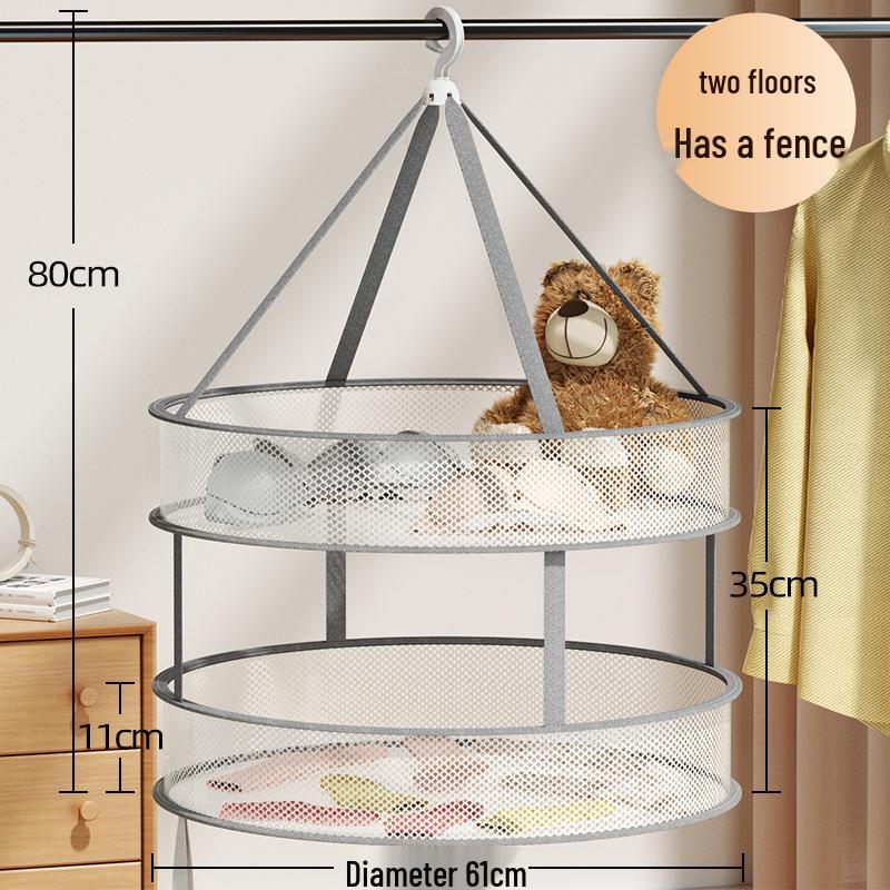 Multifunctional Drying Rack: Sock, Sweater & Underwear Flat Lay Net.