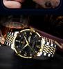 Luminous Waterproof Ultra-Thin Men's Quartz Watch with Double Calendar