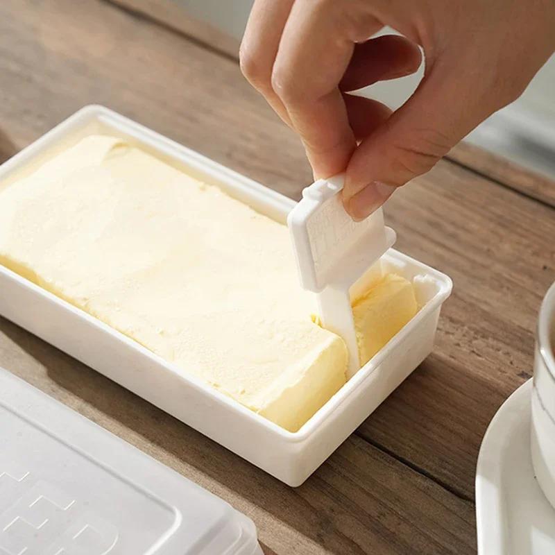 Japanese Style Butter Cheese Cutting Box for Preservation Segmentation Storage Baking Kitchen