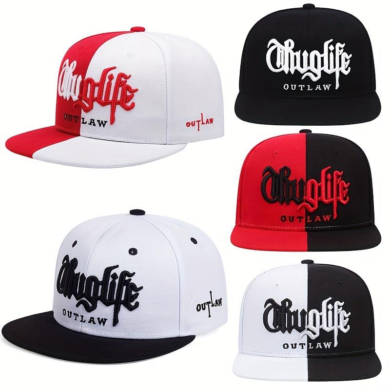 1 buc Șapcă Snapback la Modă Brodată Thug Life, Șapcă de Baseball pentru Sporturi în Aer Liber pentru Bărbați și Femei