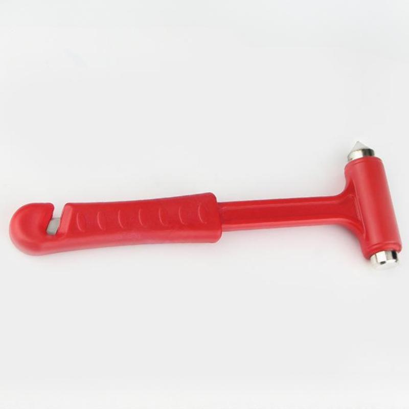 1 stk Bilsikkerhetshammer Bilvindusknuser Multifunksjonell Langt Håndtak Redningshammer Rømmehammer Nødverktøy Sikkerhetsbeltekutter