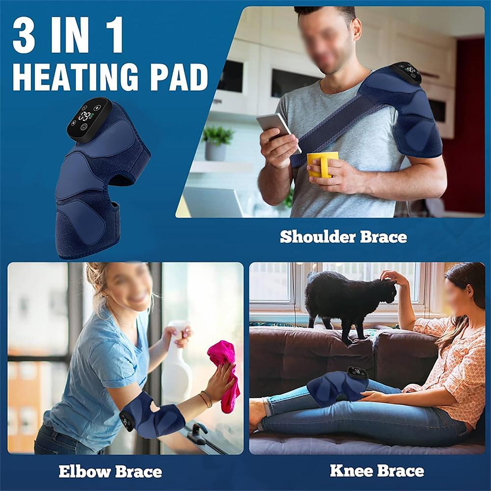 Daily Activities 31x17x7cm Electric Knee Pad Cordless Therapy Adjustable Heat Settings Lightweight Construction