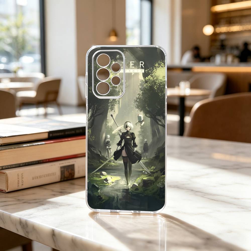 Automata YoRHa No.2 GAME 2B Phone Case For Samsung S25,S24,S21,S22,S23,S30,Ultra,S20,Plus,Fe Transparent Cover
