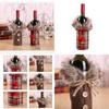 Luxurious Santa Claus Wine Bottle Cover Gift Bag For Festive Christmas Table Decor