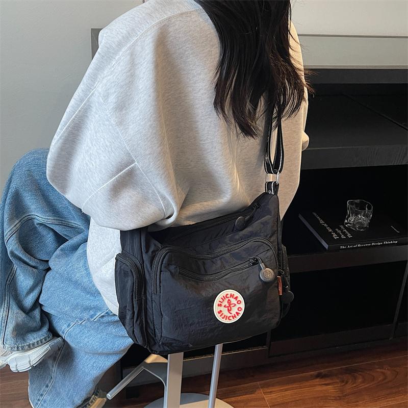 Multi-pocket Messenger Bags for Women Fashion Nylon Shoulder Bag Ladies Large Handbags Female Travel Shopping Tote Purse