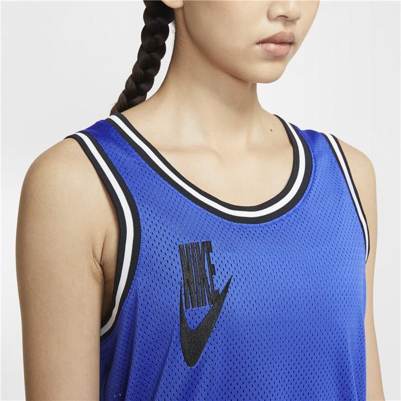 Nike Nsw Dress Jersey Sisterhood Casual Sports Breathable Knitted Sleeveless Dress Women Dresses Blue CU6788-405