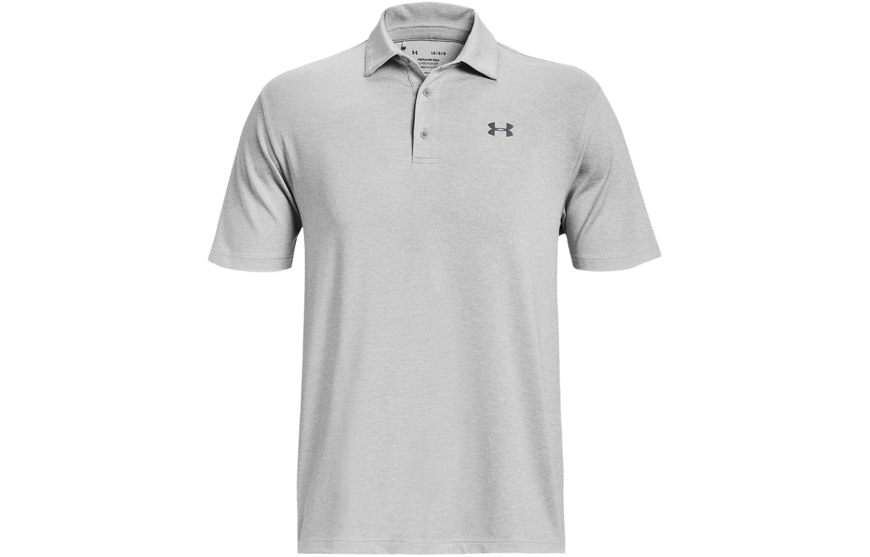 Under Armour Heather Polo Shirt Men s Modern Gray 1351131-011 MD