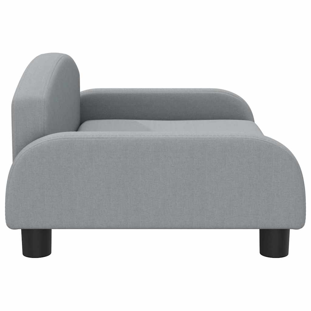 Kids Sofa Light Grey 70 x 45 x 30 cm Fabric