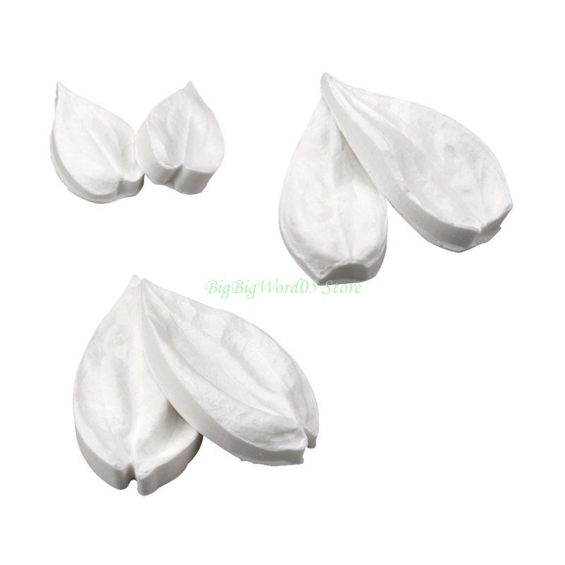 

24TE Silicone Fondant Molds DIY Exquisite Leaf and Petal Candle Resin Crafts Cake Decorating Tools for Kitchen Gift Durable