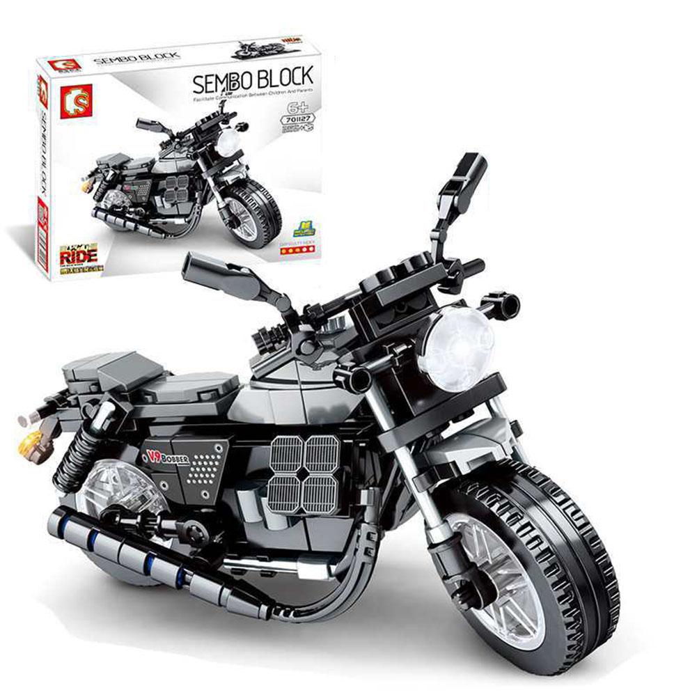 Motocross Building Blocks Toy Children Educational Assembled Off-road Racing Motorcycle Toys