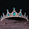 DIEZI Baroque Vintage Princess Queen Bridal Crown Headwear Crystal Tiara For Women Wedding Crown Hair Dress Accessories Zircon