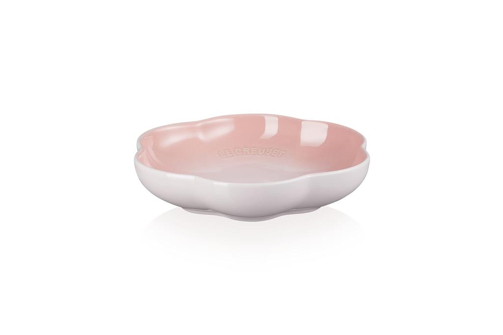 Le Creuset Sphere Round Flower Dish, Medium, Shell Pink [Official Product in Japan]