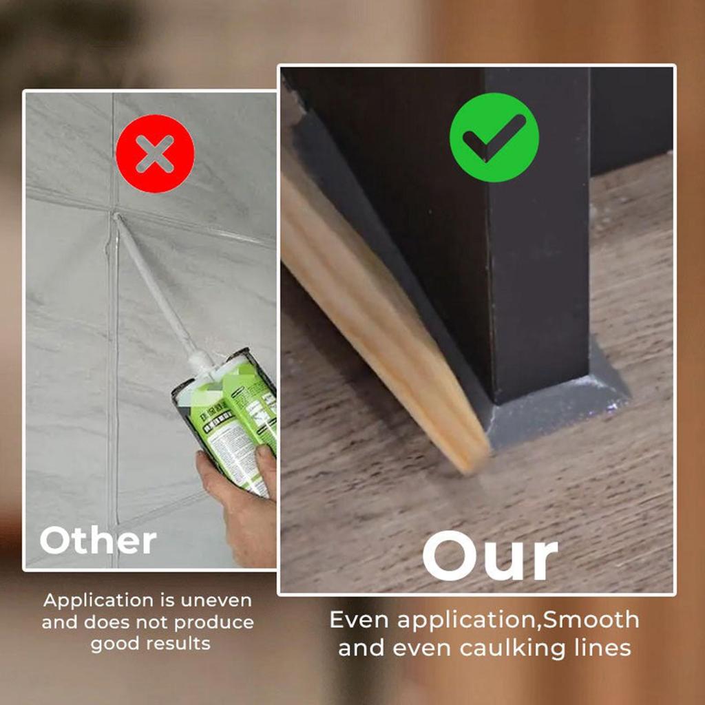 Caulking Tools Finishing Wooden Caulking Tool Kit Reusable Smoothing Applicator Wood Sealant for Wall Home Door Projects Repairs